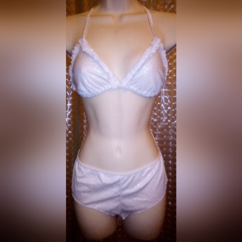 Vintage Priscilla Collection 2 Piece Lingerie Set Size L